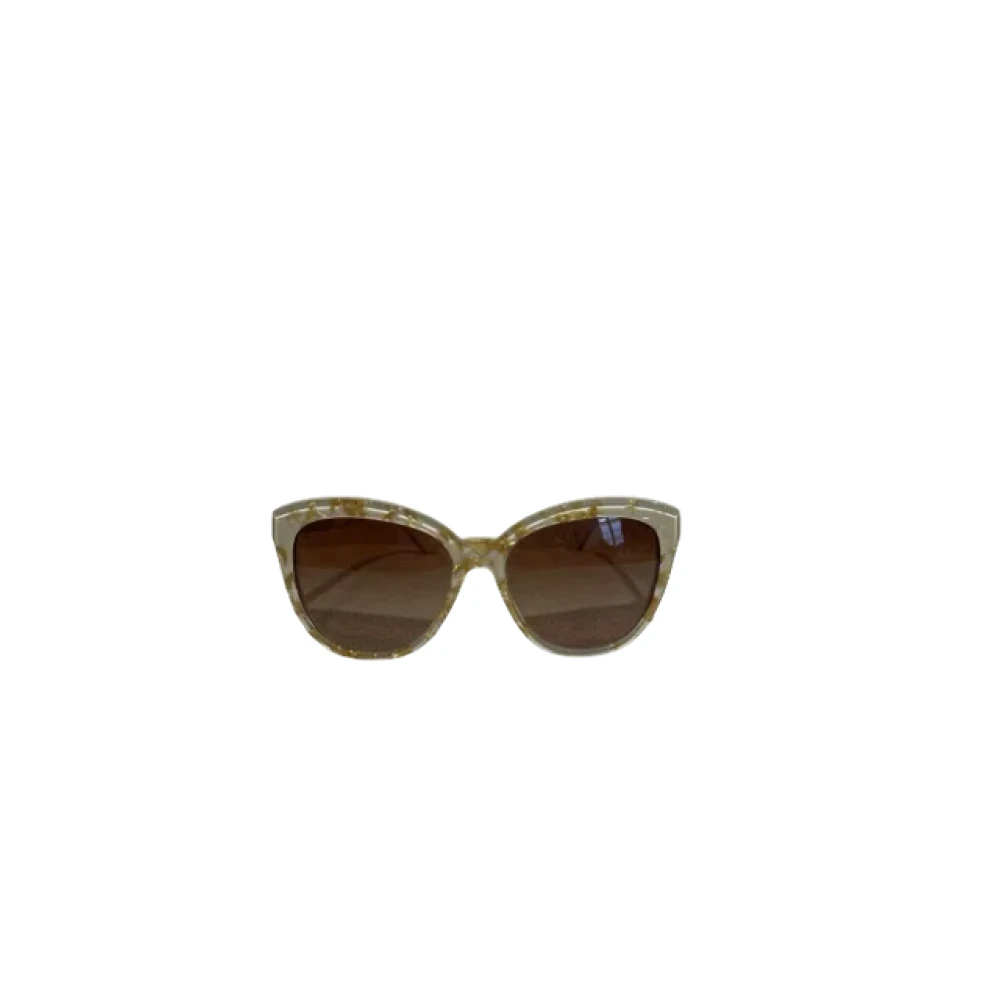 Dolce & Gabbana Pre-owned Plastic sunglasses Beige Dames