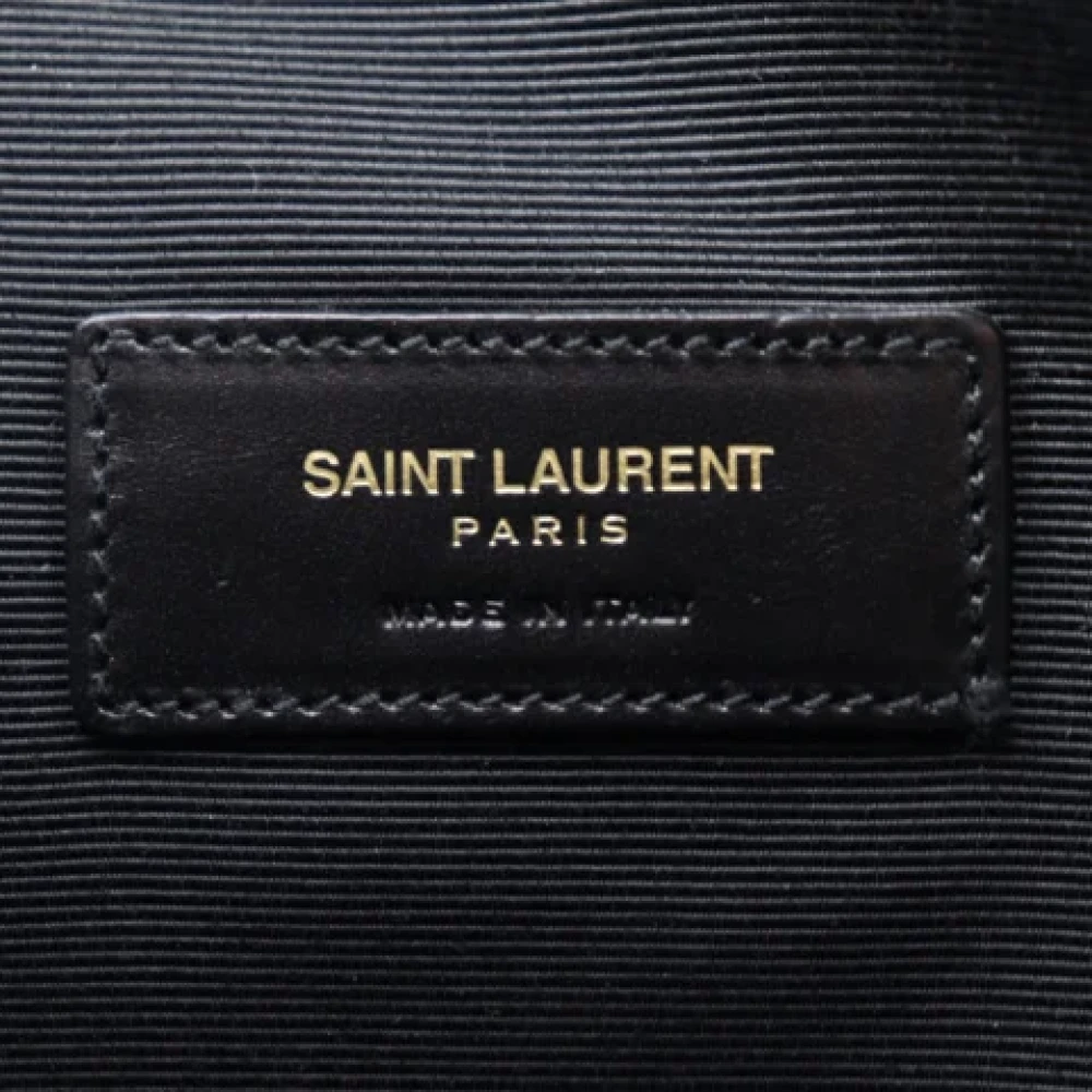 Yves Saint Laurent Vintage Pre-owned Fabric clutches Black Dames