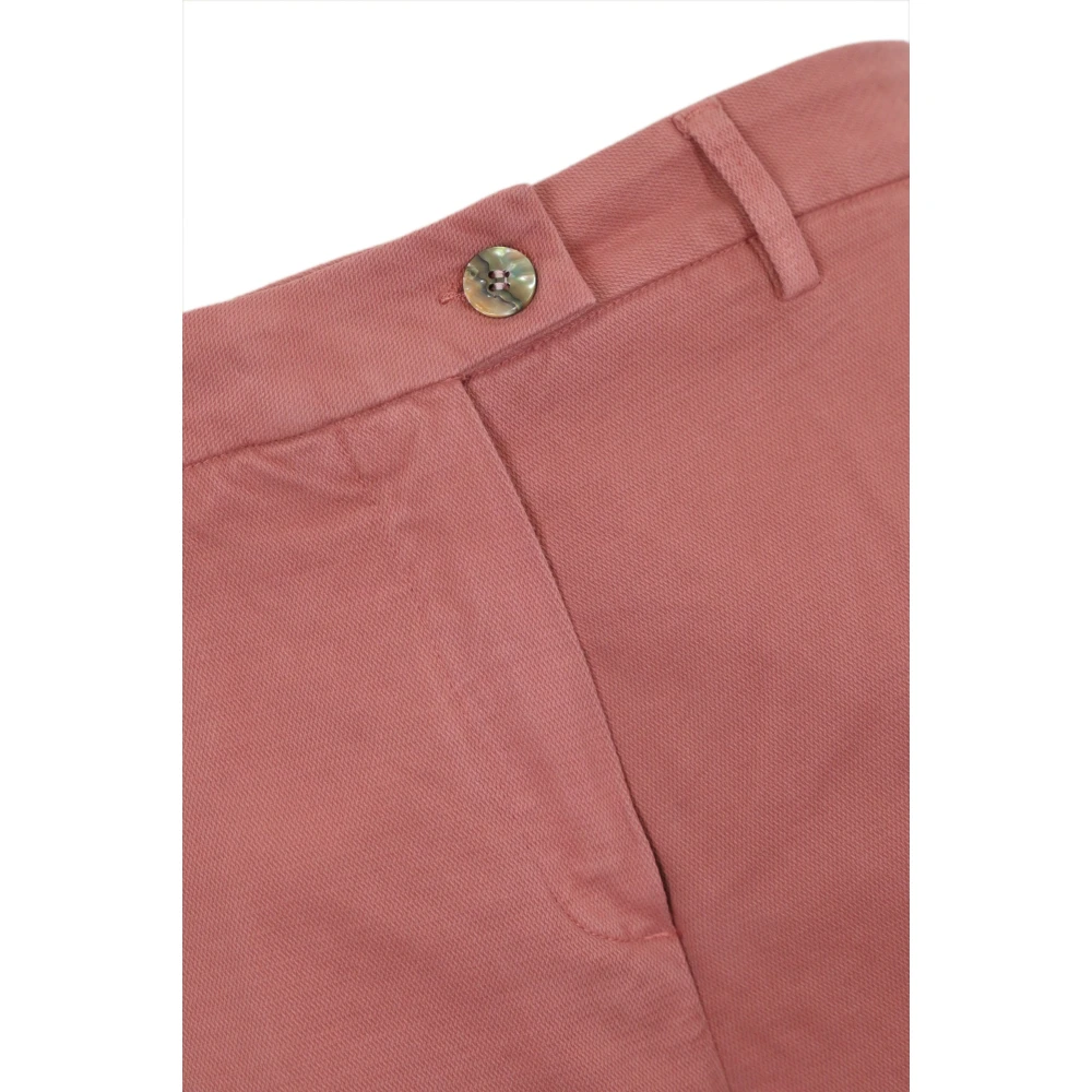 Re-Hash Roze katoenen broek in regular fit Pink Dames