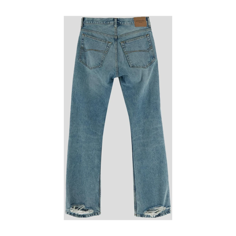 Balenciaga Straight Jeans Blue Dames