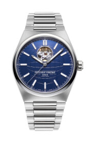 UOMO - FC -310N4NH6B - scheletro automatico ad alta vita; Bracciale in acciaio inossidabile e cinturino in gomma blu; Ltd 888