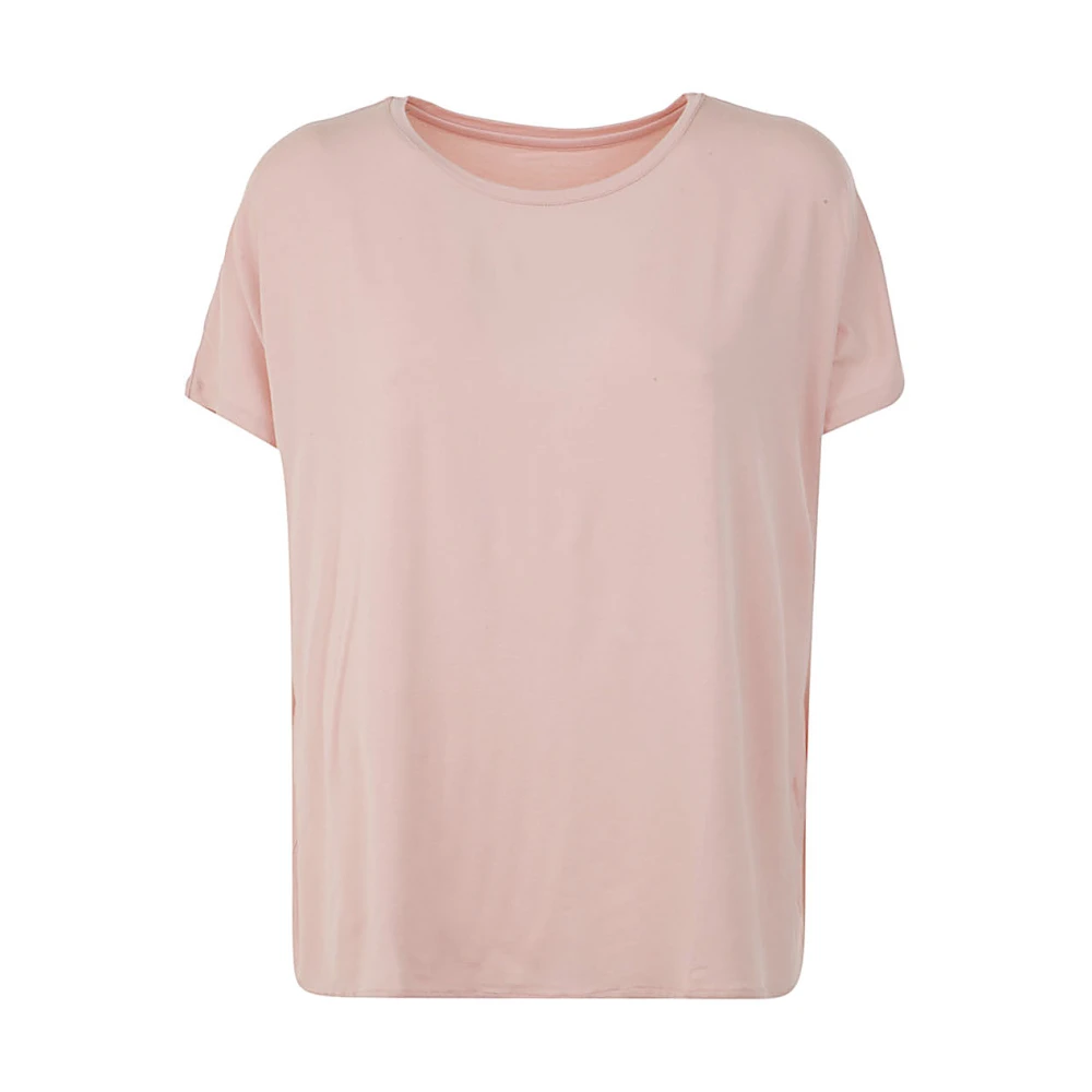 Majestic filatures Marshmallow Ronde Hals T-shirt Pink Dames