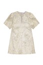 metallic-cloque-a-shaped-mini-dress