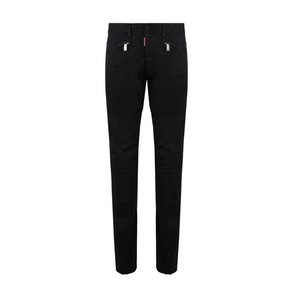 Dsquared2 Slim-Fit Italienska Jeans i Nero Black, Herr