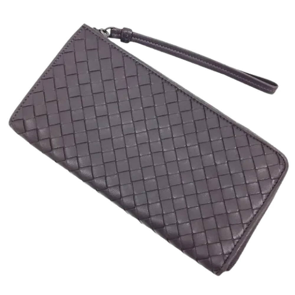 Bottega Veneta Vintage Pre-owned Leather wallets Brown Dames