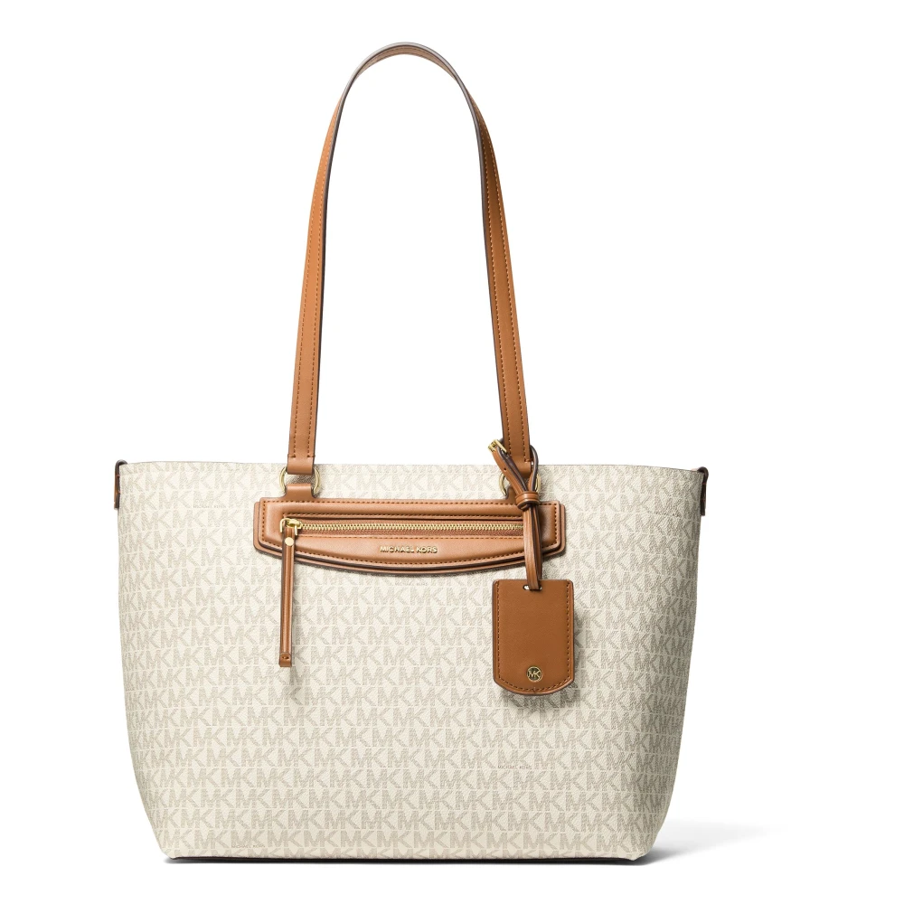 Michael Kors Women's Beige Shopping Bags, One Size, Jet Set Travel Tote