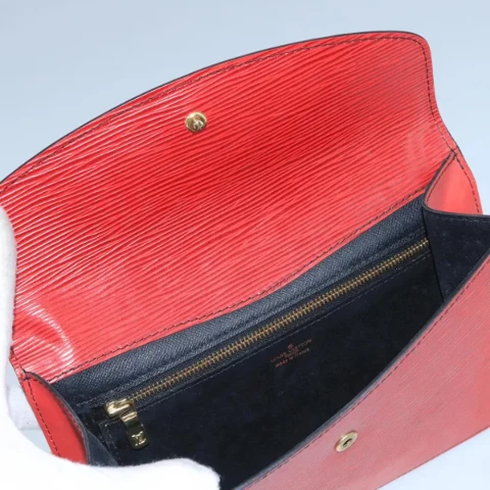 Louis Vuitton Vintage Pre-owned Leather clutches Red Dames