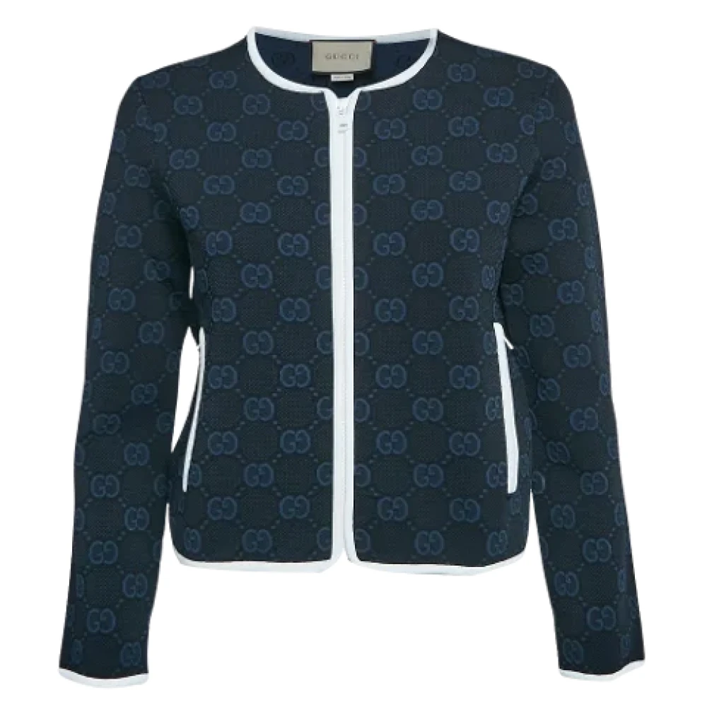 Gucci Vintage Pre-owned Knit tops Blue Dames