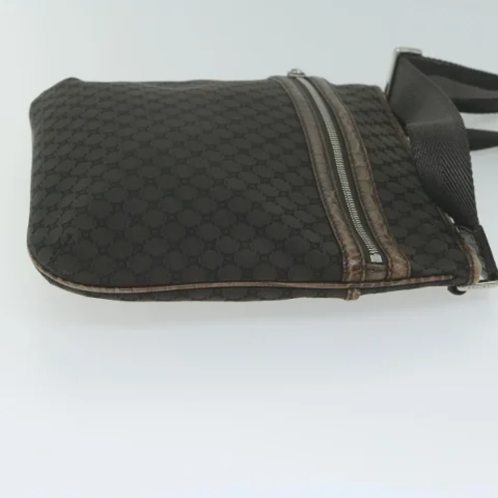 Celine Vintage Pre-owned Canvas shoulder-bags Brown Dames