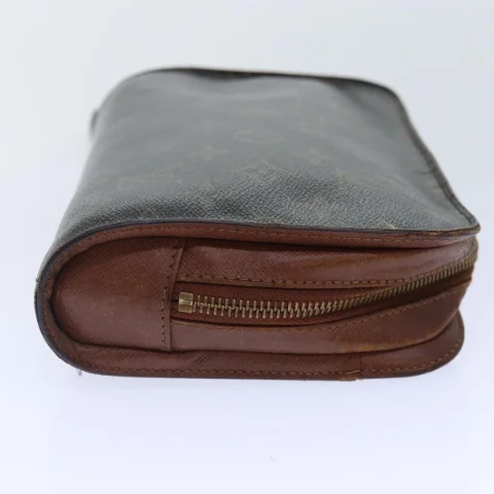 Louis Vuitton Vintage Pre-owned Canvas clutches Brown Dames