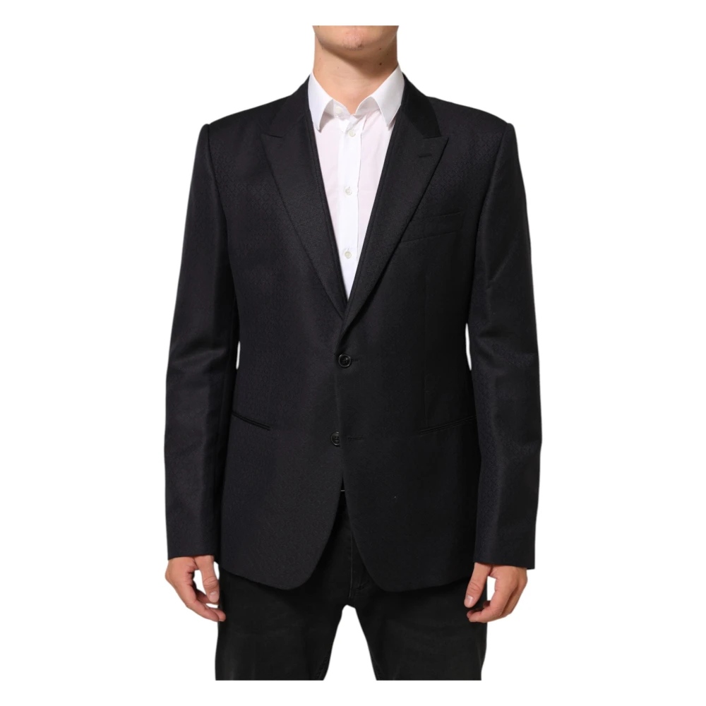 Dolce & Gabbana Men's Black 2 Buttons Suit Jacket