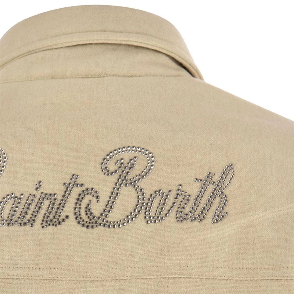 MC2 Saint Barth Shirt-jasje met str-print van St. Barth Beige Heren