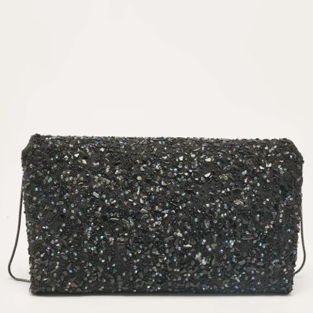 Carolina Herrera Pre-owned Fabric clutches Black Dames