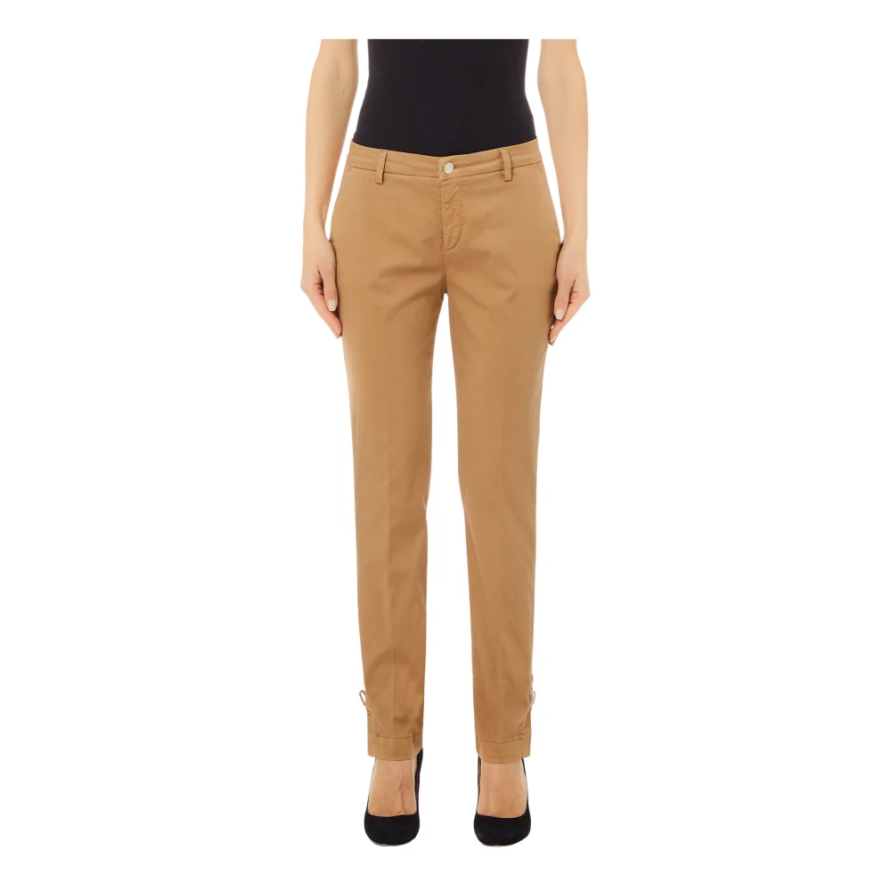 Liu Jo Beige Chino Broek voor Moderne Vrouwen Brown Dames