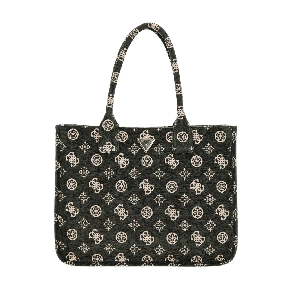 Guess Women's Multicolor Shopping Bags, One Size, Velvet Tote Bag