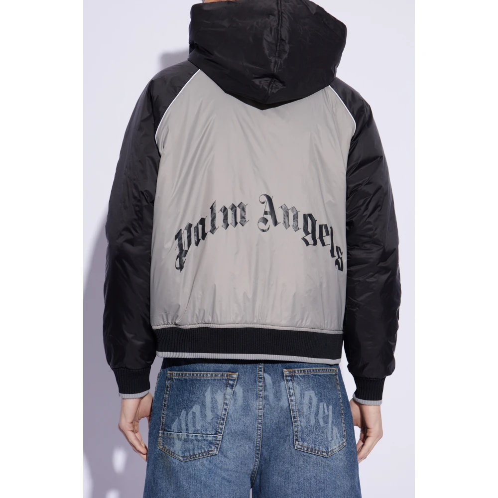 Palm Angels Capuchonjack Gray Heren