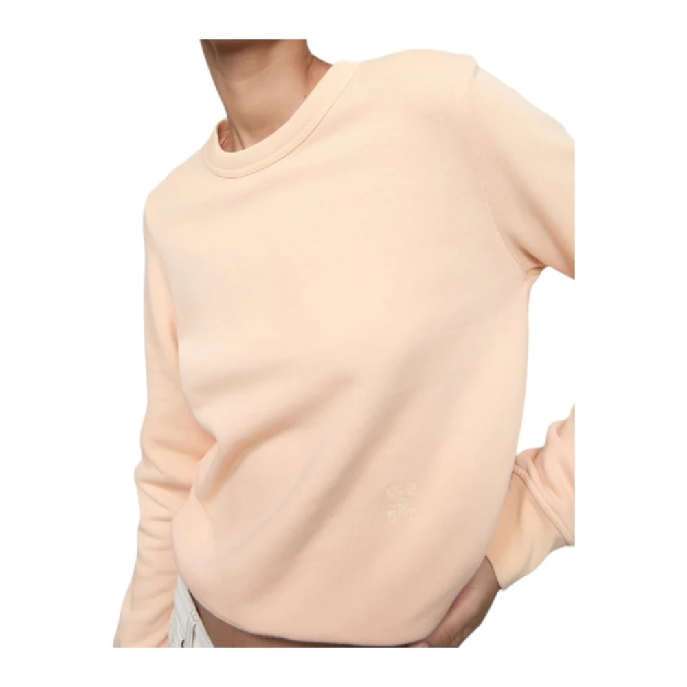closed Oranje Sweatshirt met Ronde Hals Orange Dames