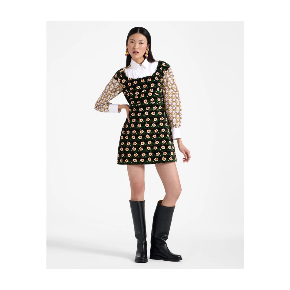 La DoubleJ Mini Arabesque Jurk Black Dames