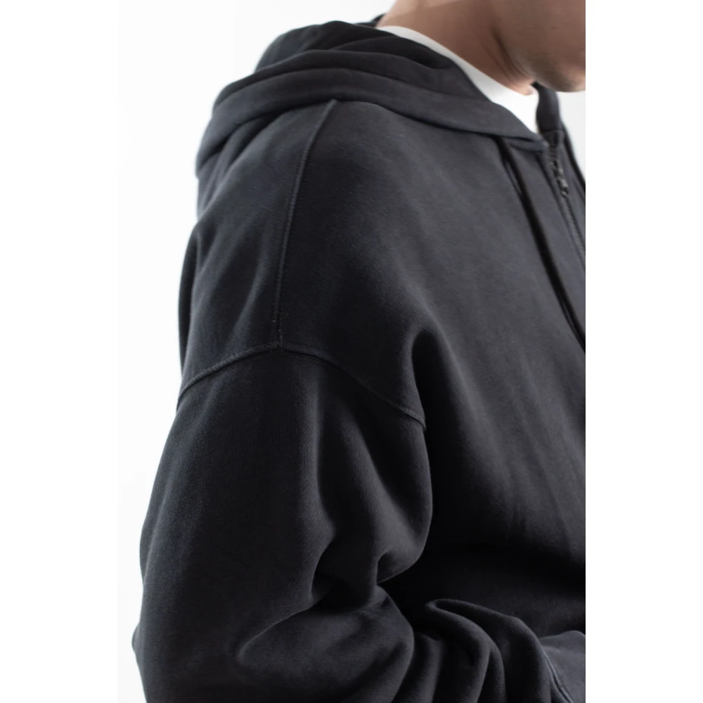 Lacoste Vintage Fleece Hoodie Black Heren