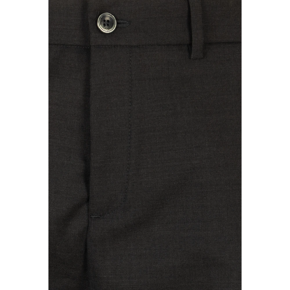 Cruna Slim Fit Grijze Broek Platte Voorkant Gray Heren