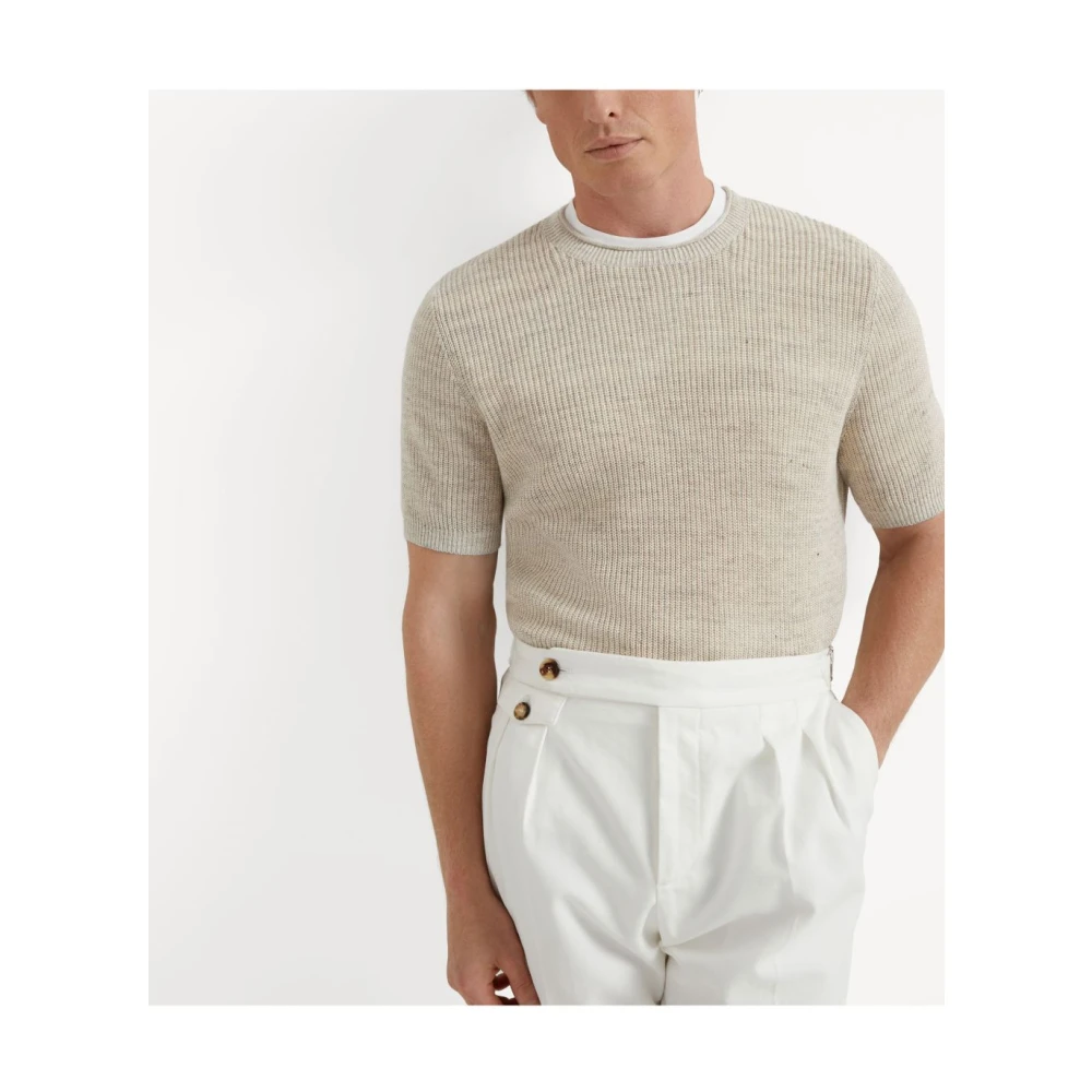 BRUNELLO CUCINELLI Luxe Sweaters Collectie Beige Heren