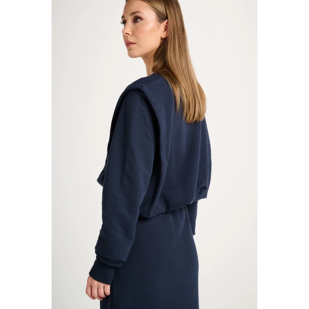 March23 Trui met ronde hals Blue Dames