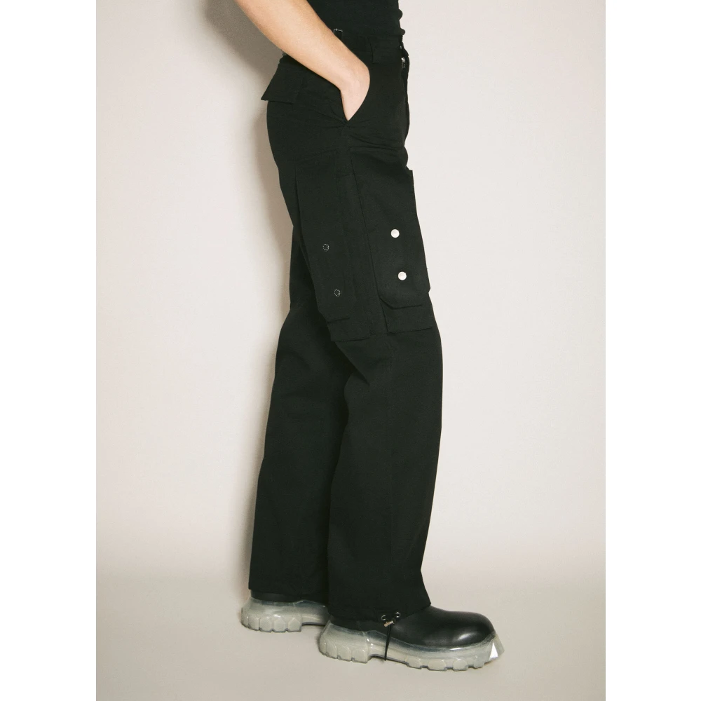 GmbH Wijde Broek met Klokbodemzakken Black Heren
