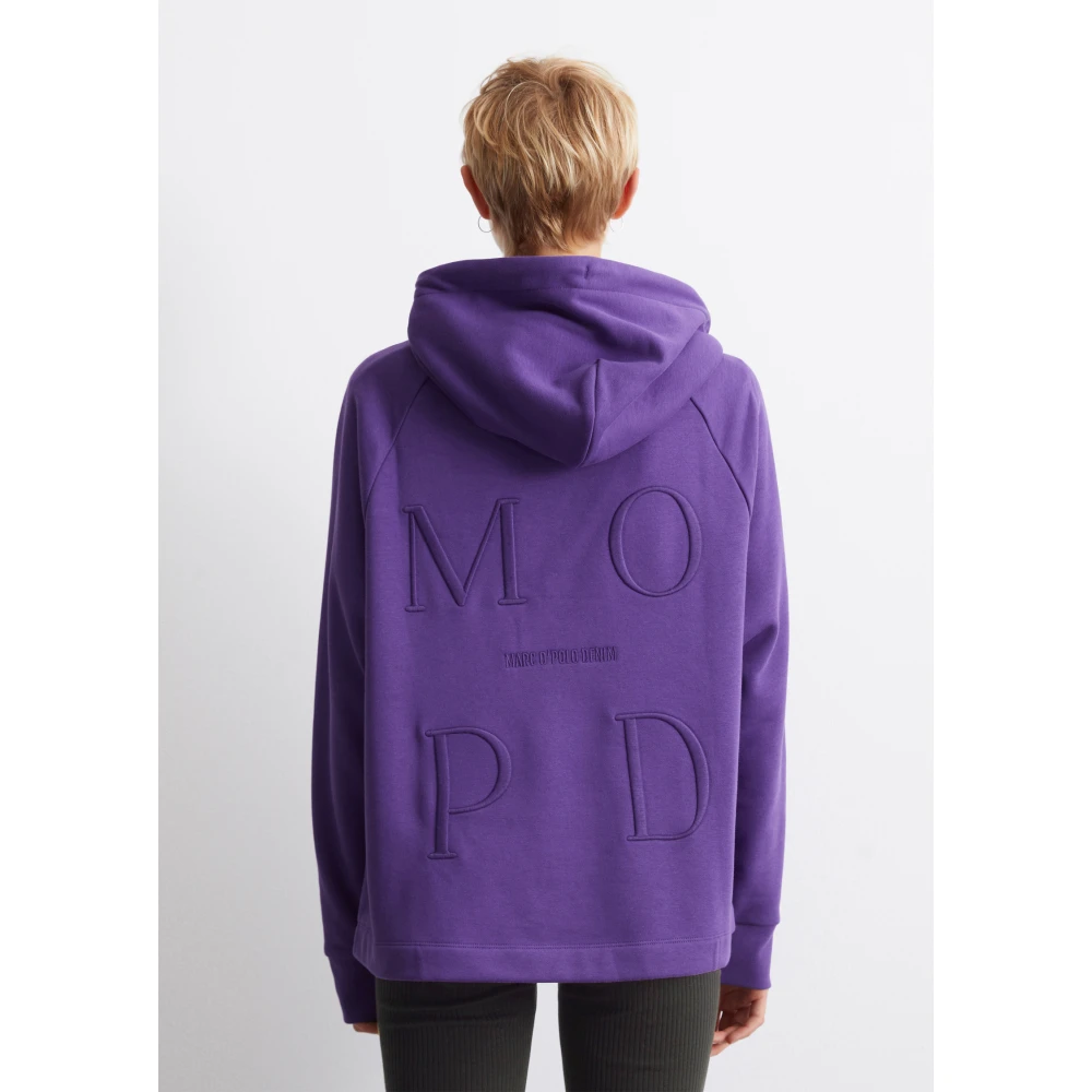 Marc O'Polo Logo hoodie oversized Purple Dames