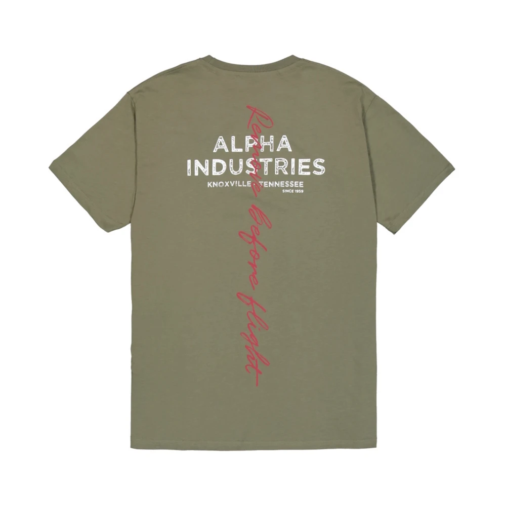 alpha industries Signature T-shirt met korte mouwen Green Heren