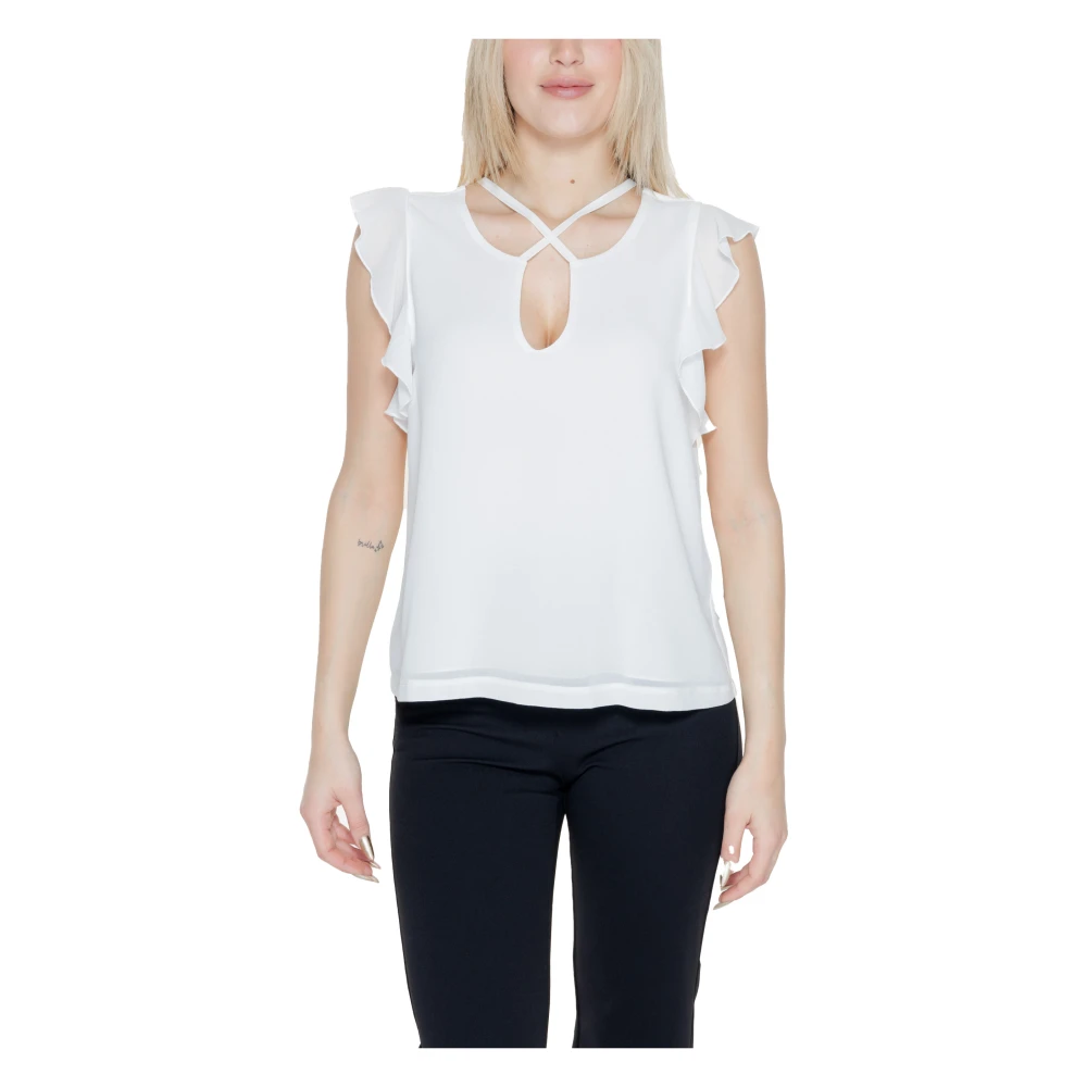 RINASCIMENTO Blouse met korte mouwen White Dames