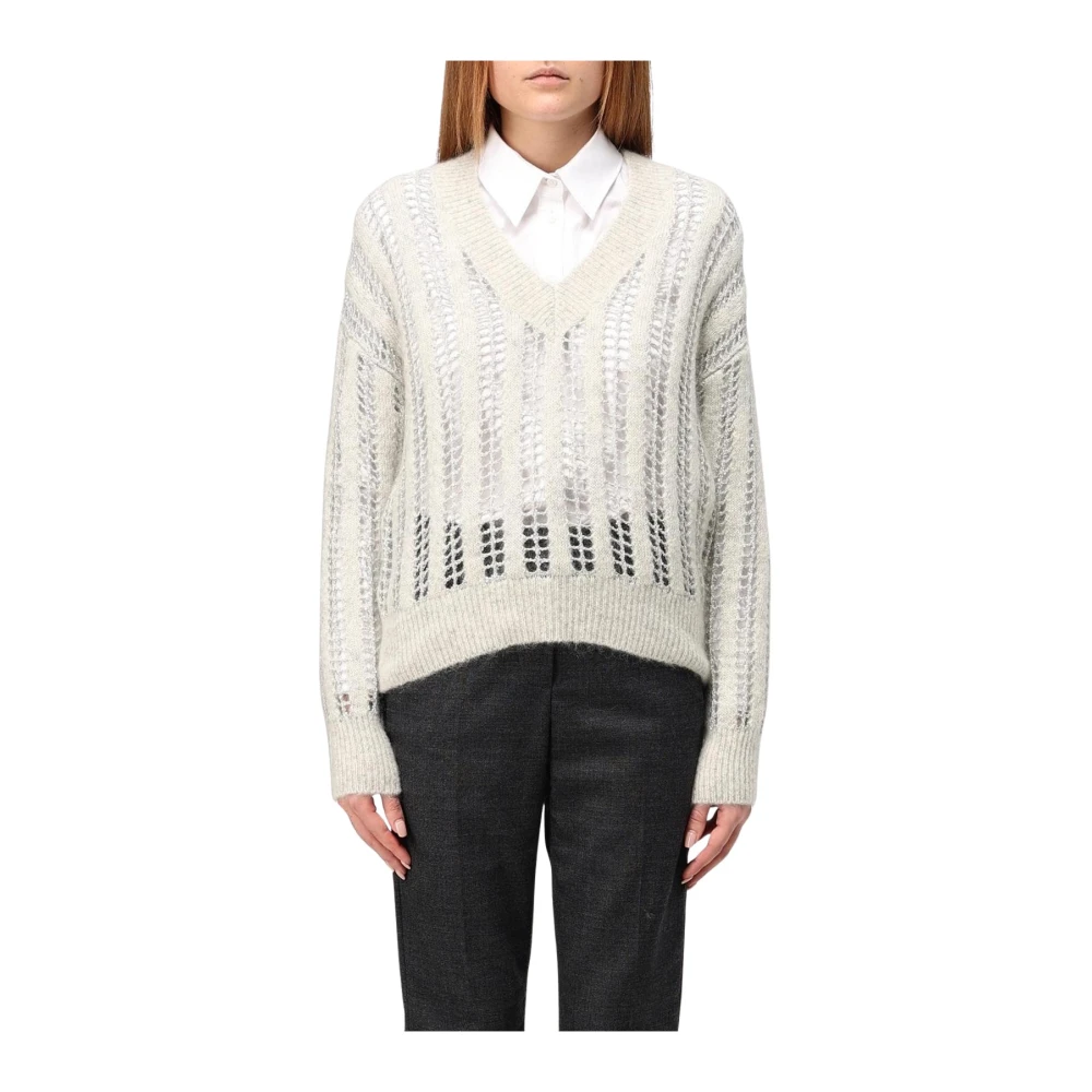 Knitwear > V-neck Knitwear - - Brunello Cucinelli - Modalova