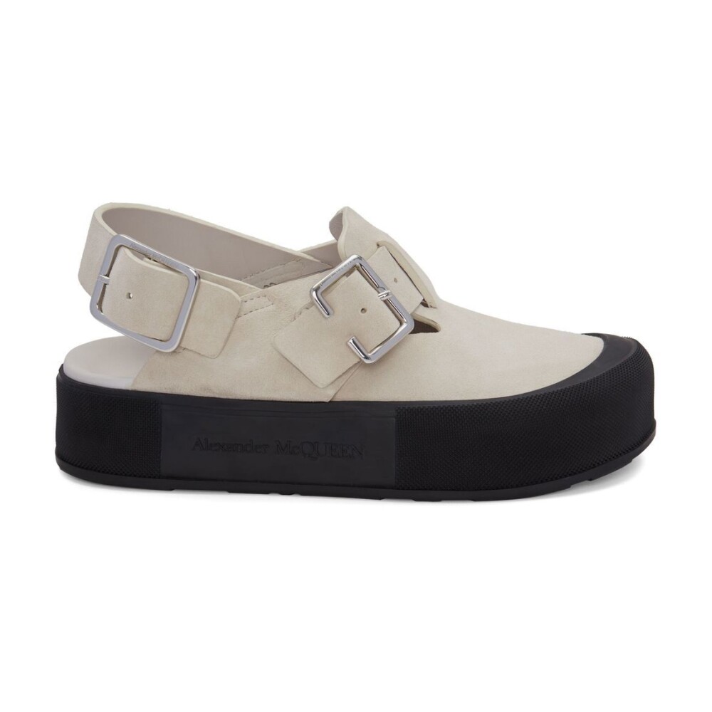 サンダル・ミュール alexander mcqueen SS24 'Seal' sandals (780714WIEAE 2940) Alexander McQueen Seal Sandals | italist