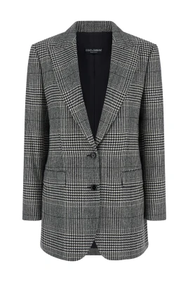 Grå Prins av Wales Blazer Jacka