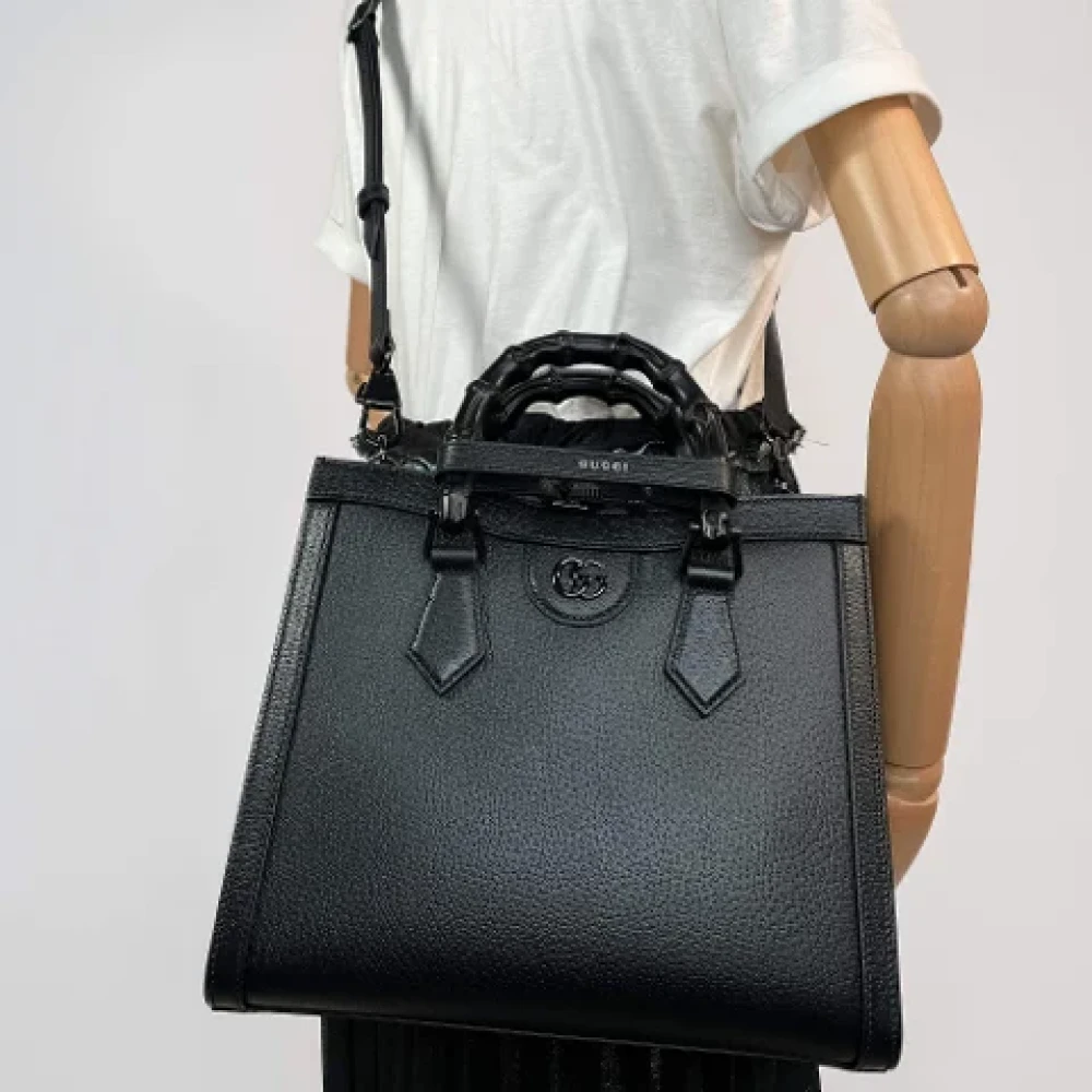 Gucci Vintage Pre-owned Leather gucci-bags Black Dames