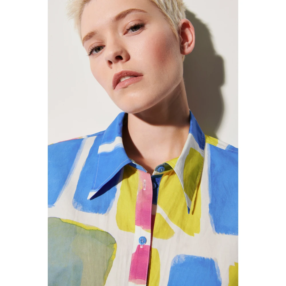 LUISA CERANO Ethnic-Print Overhemdjurk Multicolor Dames