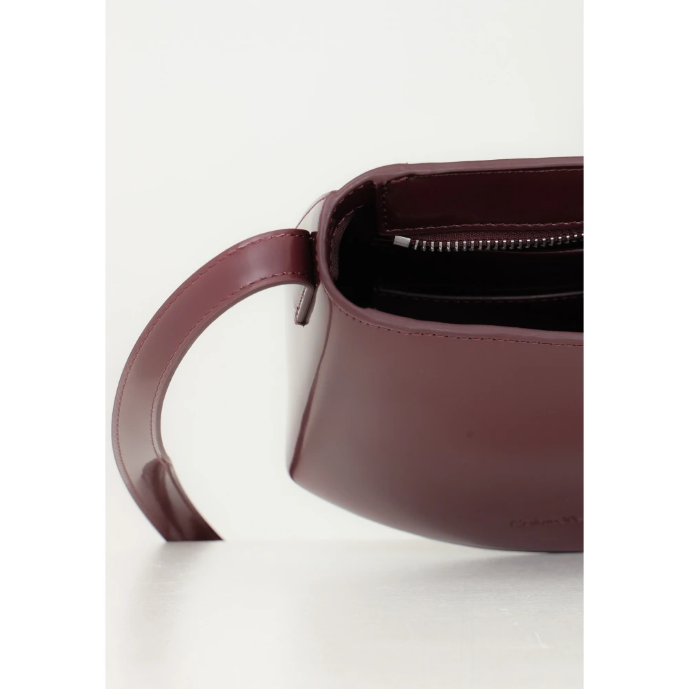 Calvin Klein Elegante Bordeaux Schoudertas Red Dames
