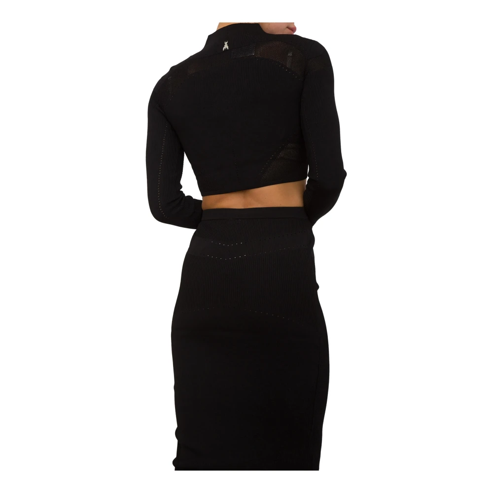 PATRIZIA PEPE Zwart Gebreide Trui Black Dames