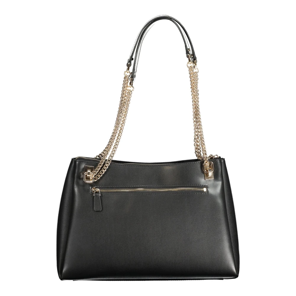 Guess Zwarte Dames Ketting Schoudertas Eliette Black Dames