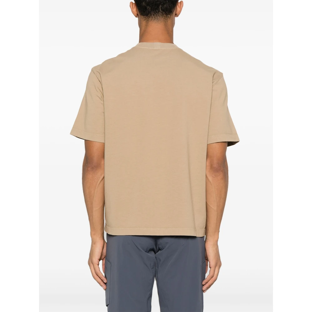 Stone Island Beige T-shirts en Polos met Logo Beige Heren