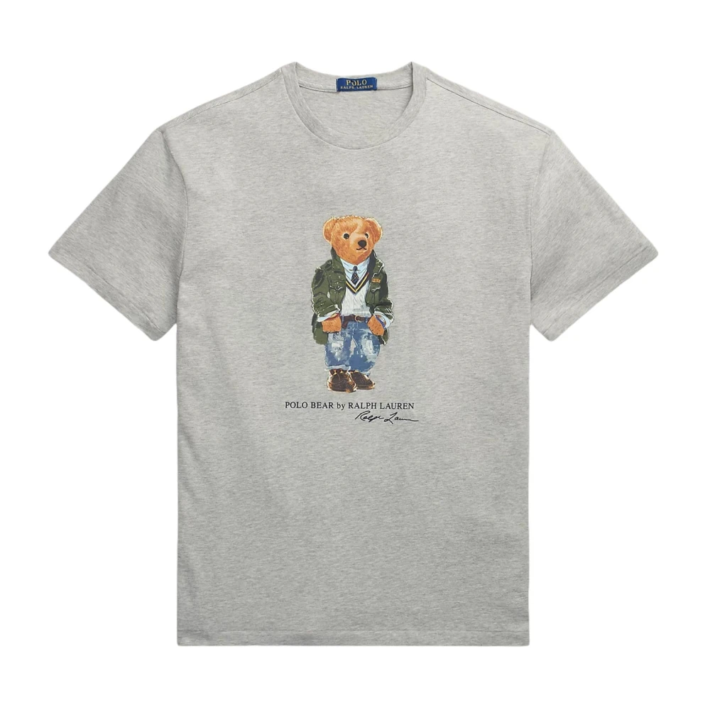 Polo Ralph Lauren Grijze Polo Bear Grafische T-shirts en Polos Gray Heren