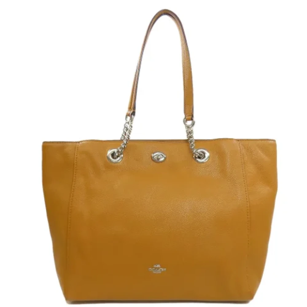 Coach Pre-owned Leather handbags Brown Dames