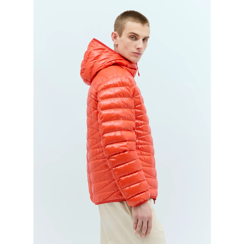 Moncler Lichtgewicht Gewatteerde Donsjas Orange Heren