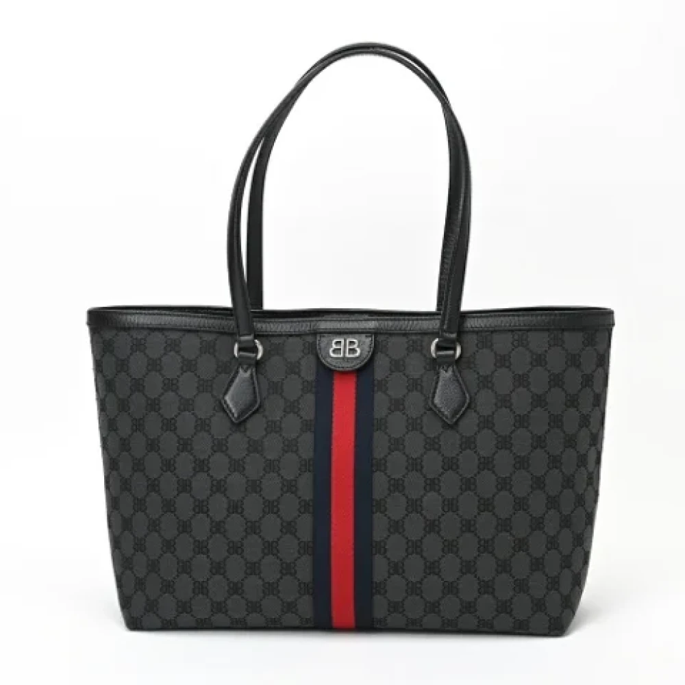 Balenciaga Vintage Pre-owned Canvas handbags Black Unisex