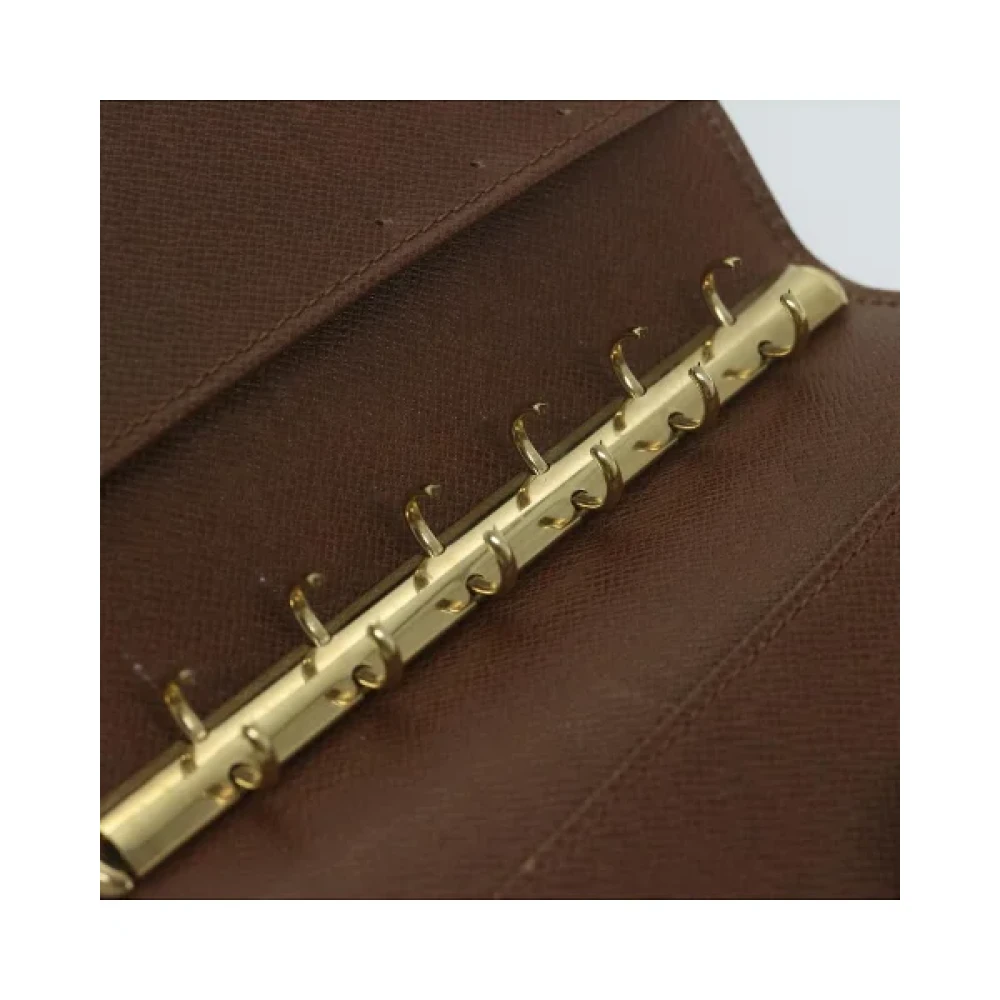 Louis Vuitton Vintage Pre-owned Leather home-office Brown Dames