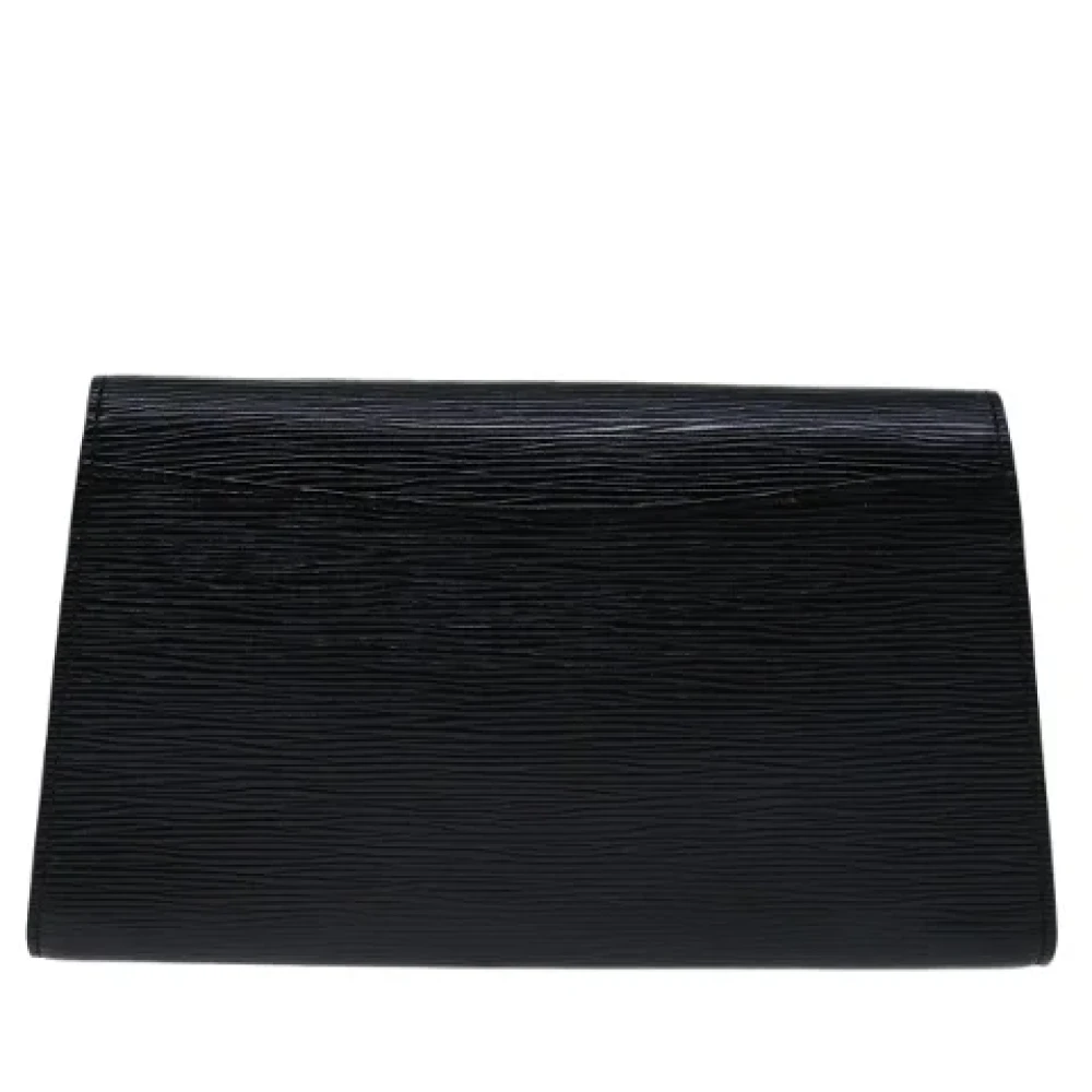 Louis Vuitton Vintage Pre-owned Leather clutches Black Dames