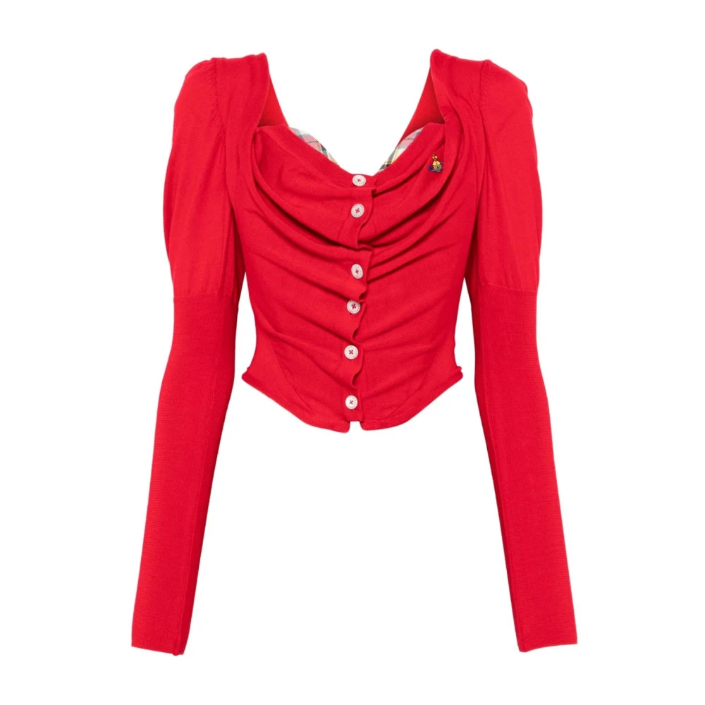 Vivienne Westwood Rode Wol Korsetstijl Top Red Dames