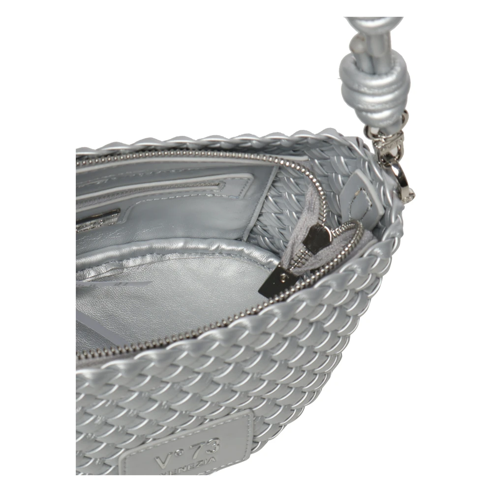 V73 Zilveren Schoudertas met Hanger Gray Dames