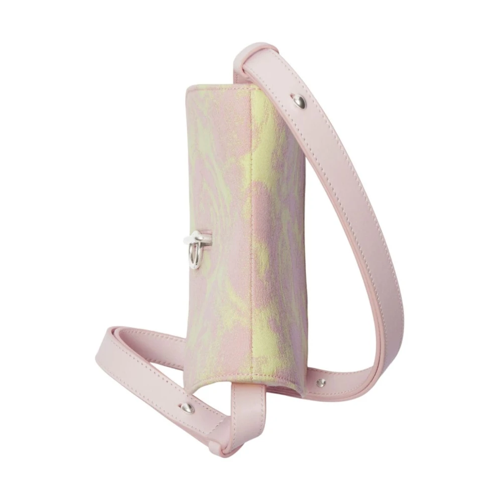 Burberry Roze Wolmix Leren Crossbody Tas Multicolor Dames