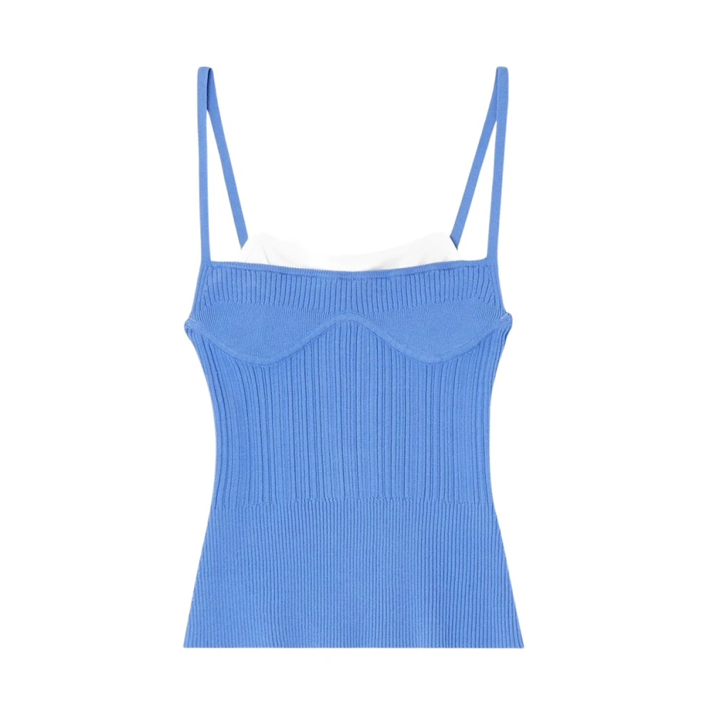 Diesel Women's Blue Sleeveless Tops, M, M-Zarrina Top