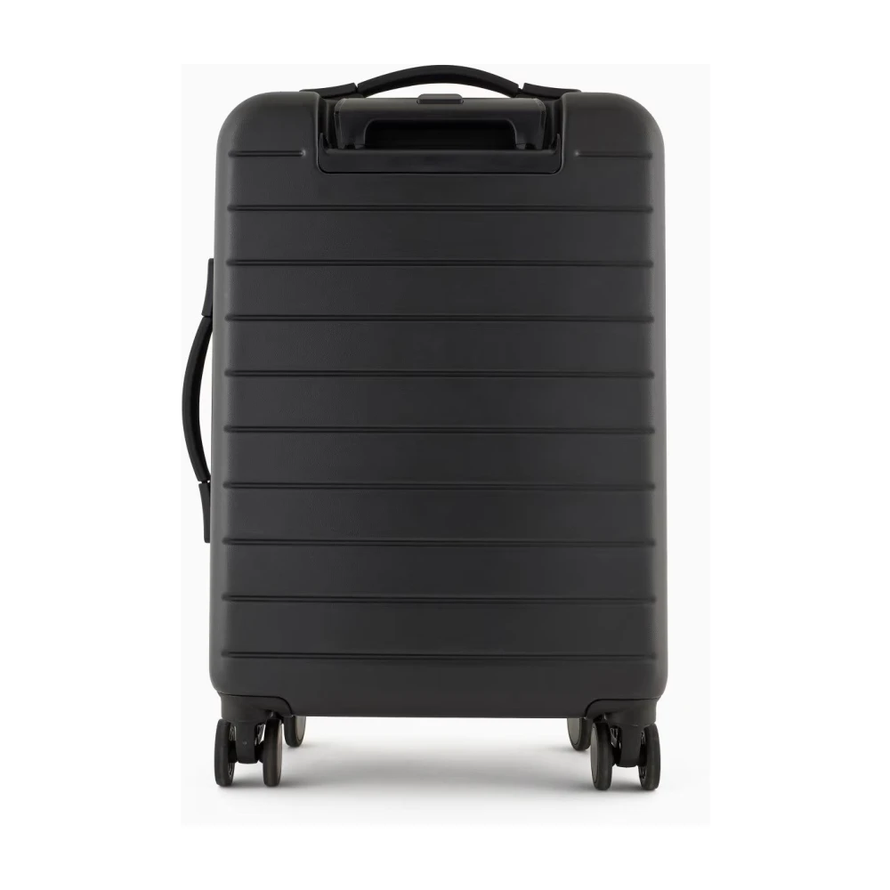 Emporio Armani Zwarte Trolleytas voor Mannen Black Heren